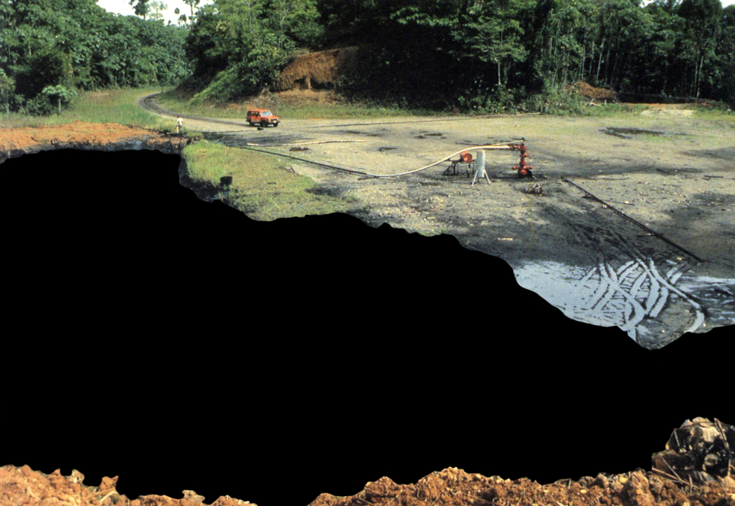 Sofía Acosta-Varea in collaboration with Llego Films and Archivo Visual Amazónico. Image based on a still from the video art piece 'El Oriente es un Mito' (2022)